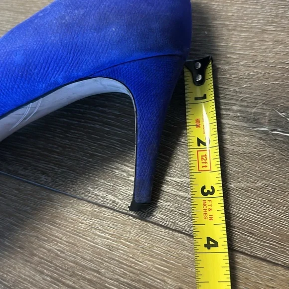 Blue peep toe heels - Picture 4 of 5
